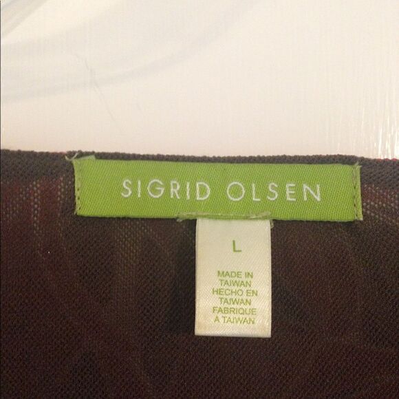 Sigrid Olsen blouse L - Picture 3 of 4